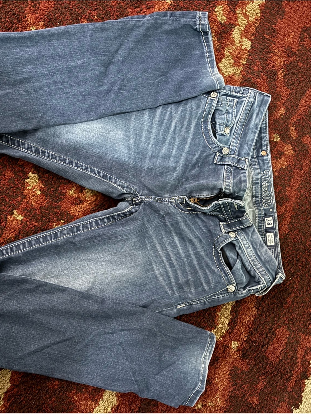 Miss Me Faded Navy Bootcut Jeans